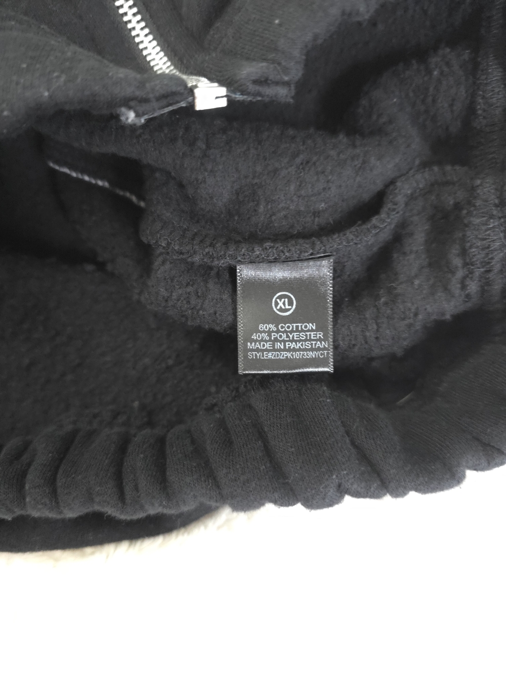 Fashion Nova Black Zip-Up Cropped Sweatshirt And Sweatpants Set - Picture 9 of 11